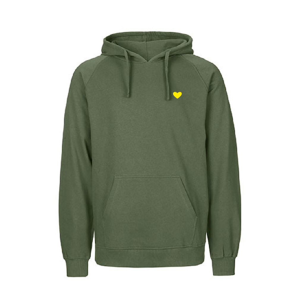 HerzHoodie Men // Moosgrün
