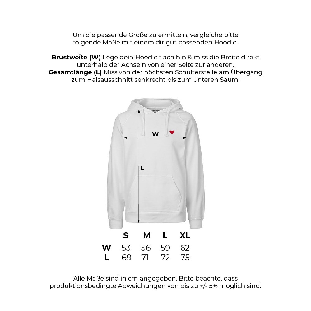 HerzHoodie Men // Graphit