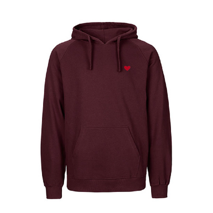 HerzHoodie Men // Weinrot