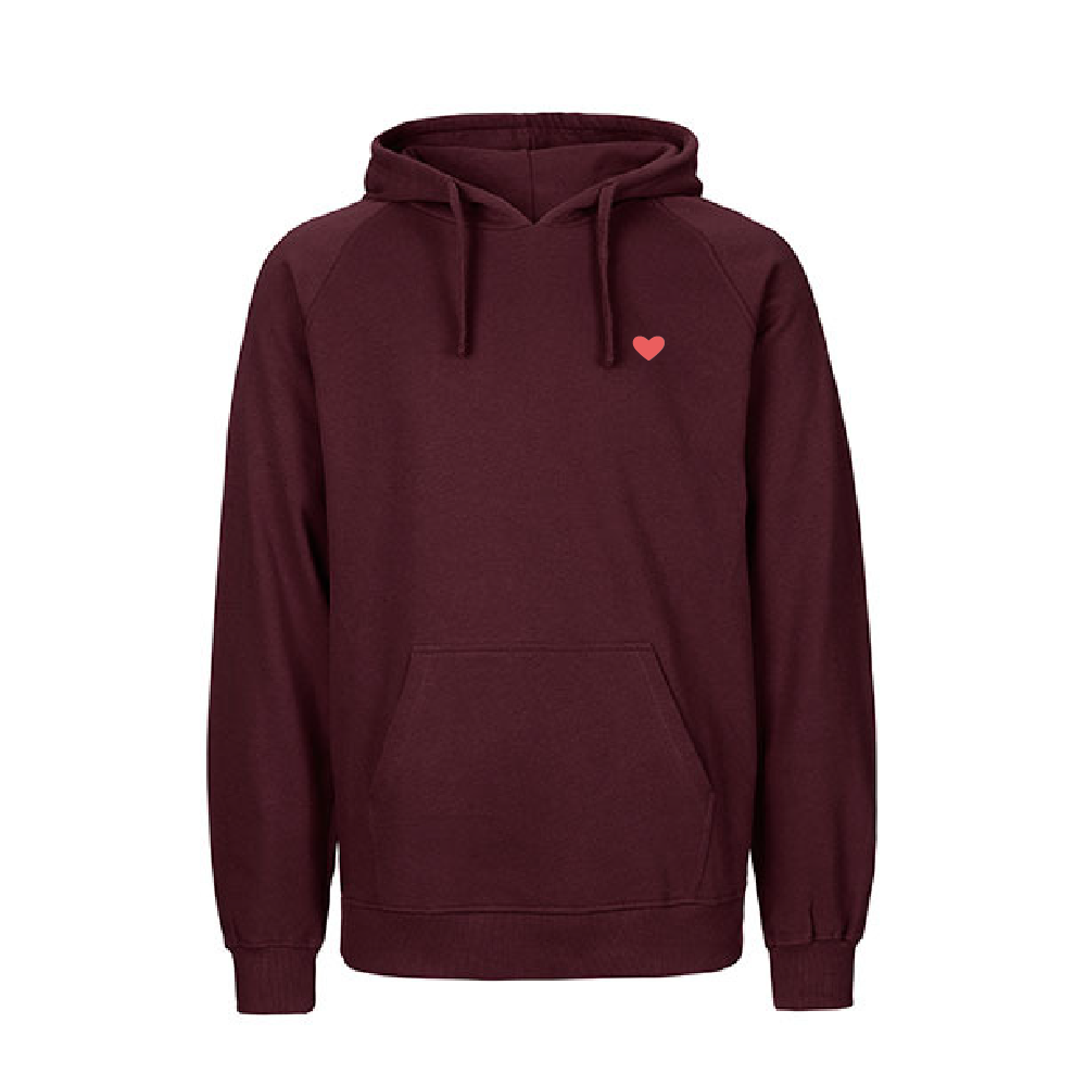 HerzHoodie Men // Weinrot