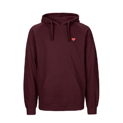 HerzHoodie Men // Weinrot