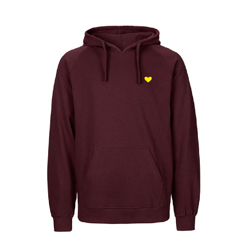 HerzHoodie Men // Weinrot