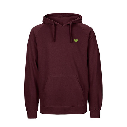HerzHoodie Men // Weinrot