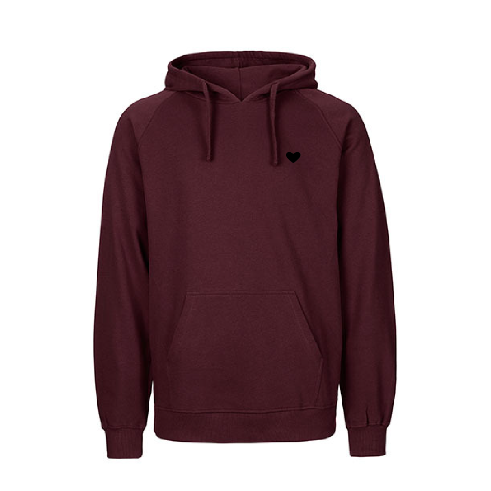 HerzHoodie Men // Weinrot