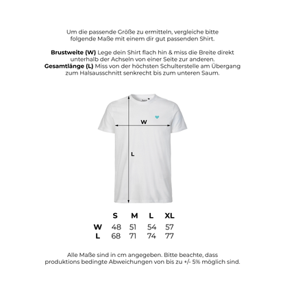HerzShirt Men Rundhals // Weinrot