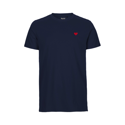 HerzShirt Men Rundhals // Nachtblau