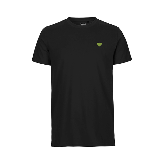 HerzShirt Men Rundhals // Schwarz S // sofort verfügbar