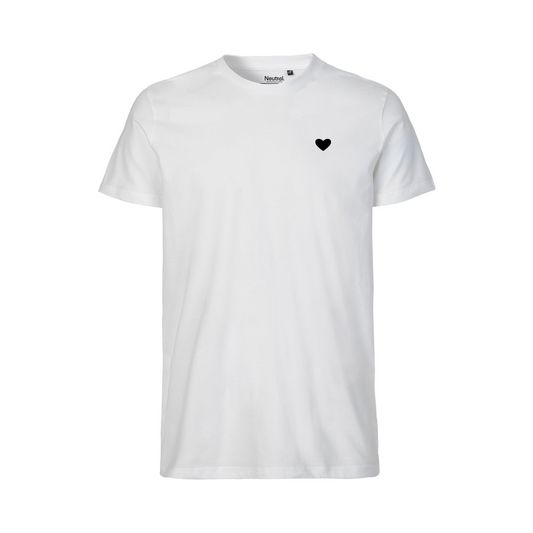 HerzShirt Men Rundhals // Weiß L // sofort verfügbar