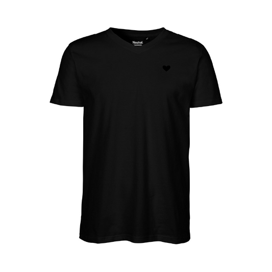 HerzShirt Men V-Neck // Schwarz L // sofort verfügbar