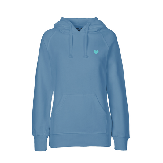 HerzHoodie Women // Indigoblau