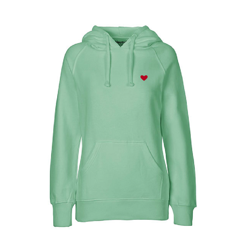 HerzHoodie Women // Mintgrün