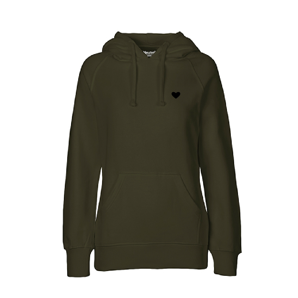 HerzHoodie Women // Moosgrün