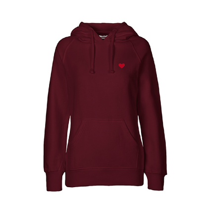 HerzHoodie Women // Weinrot