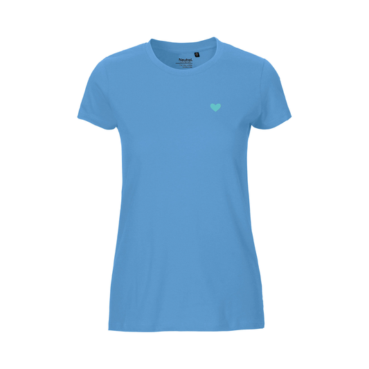 HerzShirt Women Rundhals // Indigoblau L // sofort verfügbar