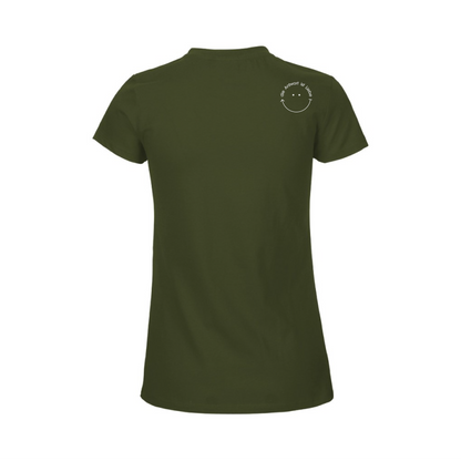 HerzShirt Women Rundhals // Moosgrün