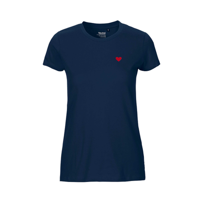 HerzShirt Women Rundhals // Nachtblau