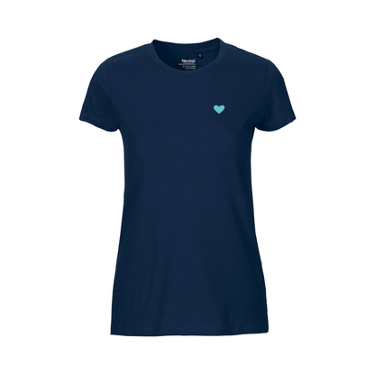 HerzShirt Women Rundhals // Nachtblau