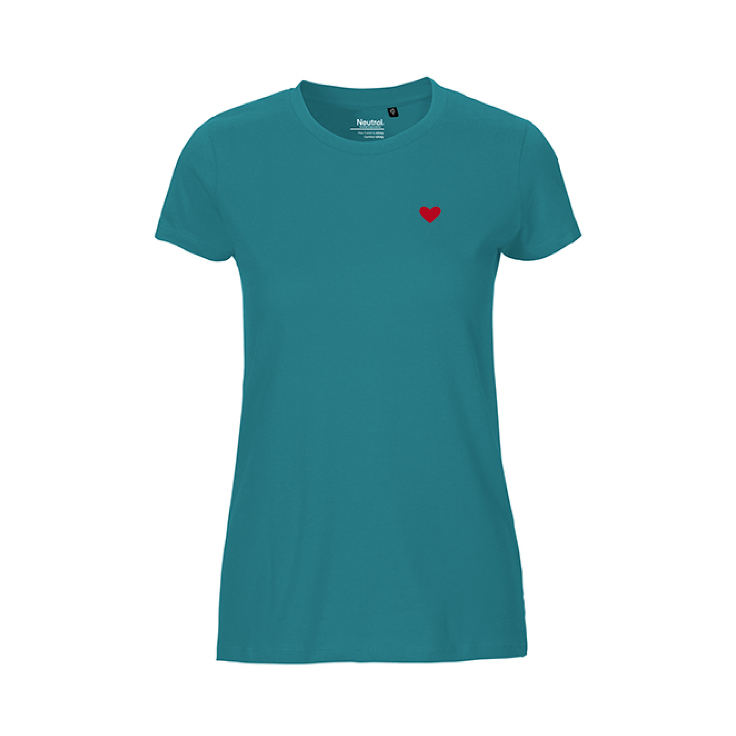 HerzShirt Women Rundhals // Petrol