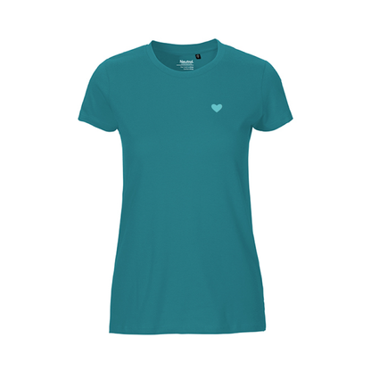 HerzShirt Women Rundhals // Petrol