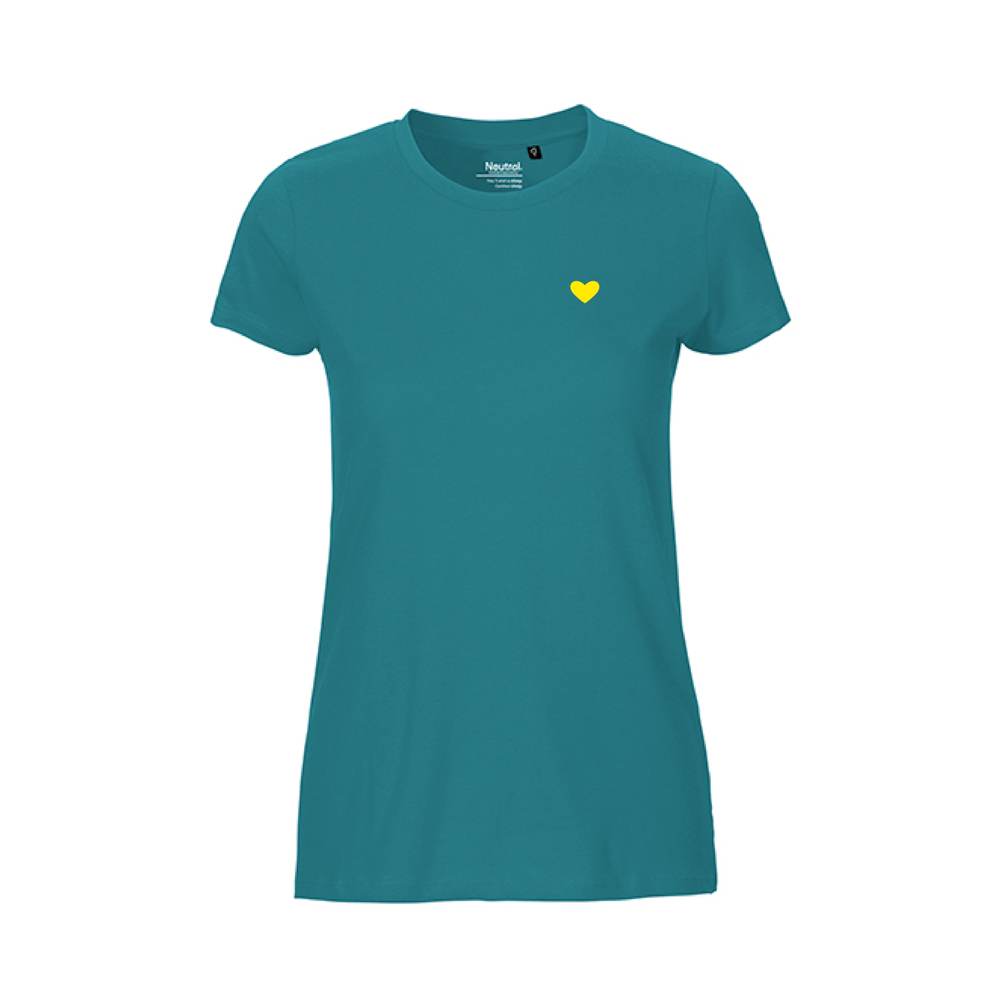 HerzShirt Women Rundhals // Petrol