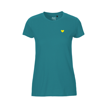 HerzShirt Women Rundhals // Petrol