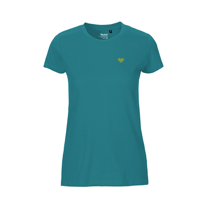HerzShirt Women Rundhals // Petrol