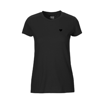 HerzShirt Women Rundhals // Schwarz
