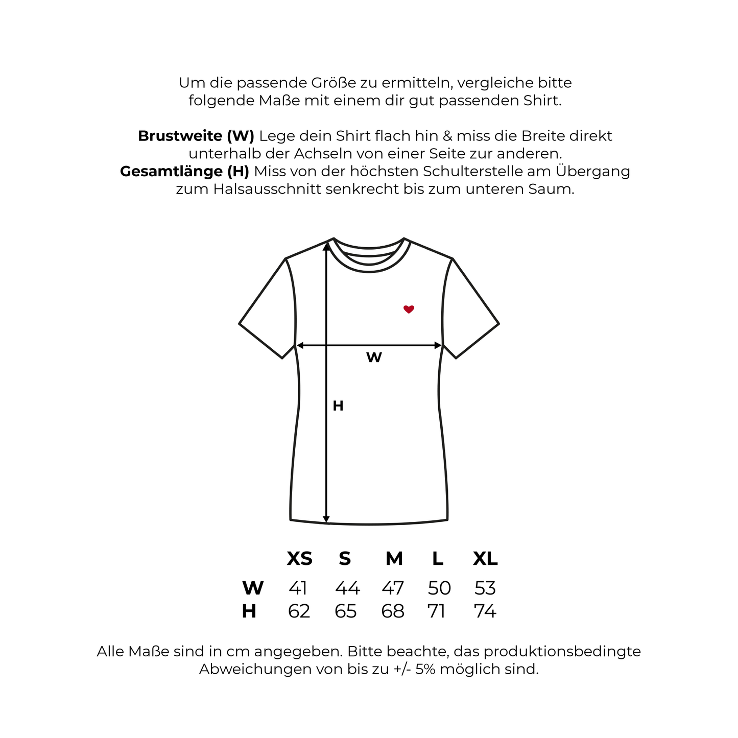 HerzShirt Women Rundhals // Weiß-Silber // sofort verfügbar