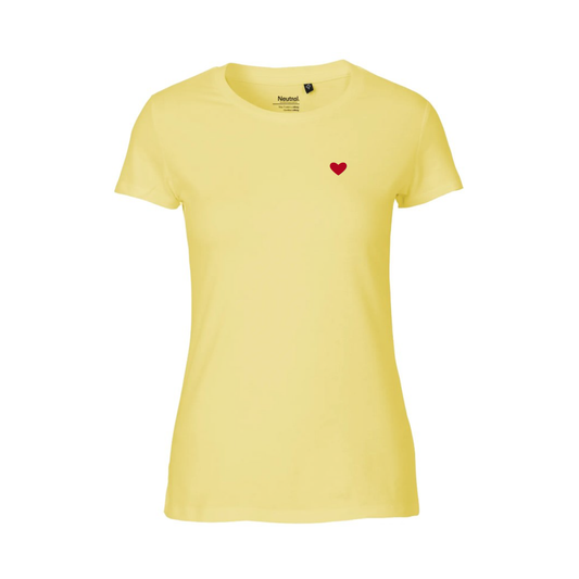 HerzShirt Women Rundhals // Sonnenstaub M // sofort verfügbar