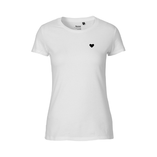 HerzShirt Women Rundhals // Weiß M // sofort verfügbar