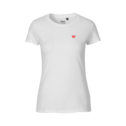 HerzShirt Women Rundhals // Weiß