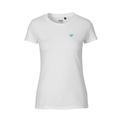 HerzShirt Women Rundhals // Weiß